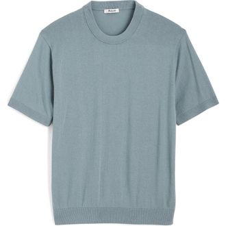 Madewell Cotton Crewneck Sweater T-Shirt in Overcast at Nordstrom, Size Xx-Large