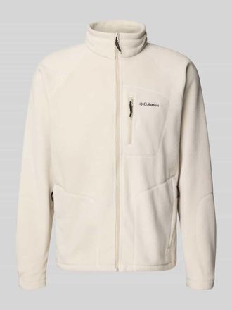 Columbia Sweatjacke mit Reißverschluss in Beige, Größe XXL