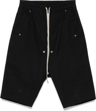 Rick Owens Shorts con coulisse e tasche - Nero