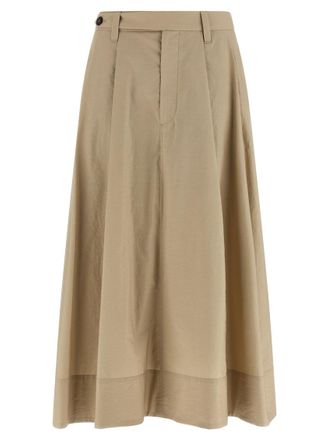 Brunello Cucinelli Beige Cotton skirt
