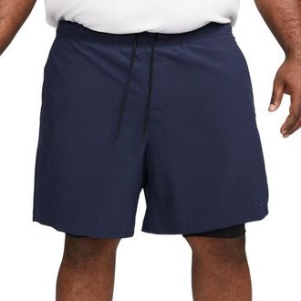 Nike Mens Dri-Fit Unlimited Woven 7 Inch Shorts - Obsidian/Black/Black Size 3XL