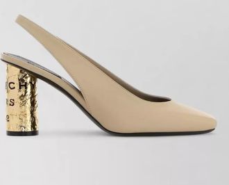 Givenchy tape pumps square toe block heel