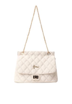 Faina schoudertas Dames wolwit