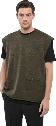 Dsquared2 Green Crew Neck Vest