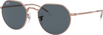 Ray-Ban Mens Jack Sunglasses In Rose Gold Blue