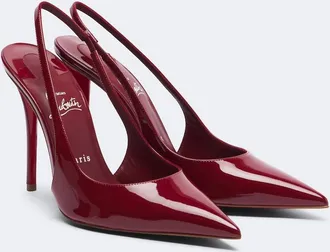 Christian Louboutin Miss Z patent leather slingback pumps