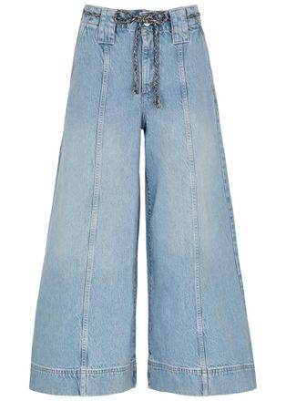 Free People Sheer Luck Wide-leg Jeans - Denim - 25 (W25 / UK6 / XS) - 25 (W25 / UK6 /xs)