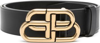 Balenciaga Black BB Buckle Belt