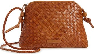 Loeffler Randall Mallory Woven Leather Crossbody Bag in Timber at Nordstrom, Size One Size Oz
