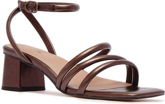 FRANKiE4 Ramsay Block Heel Sandal in Bronze at Nordstrom, Size 9.5