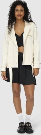 Belle & Bloom Cool Nights Cropped Trench Coat