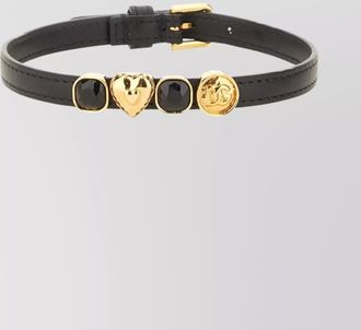 Dolce & Gabbana heart detail bracelet gold accents