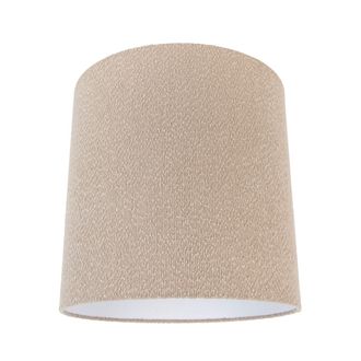 QAZQA Qazqa Pantalla De L&aacute;mpara De Tela Beige Con Tejido De Peluche