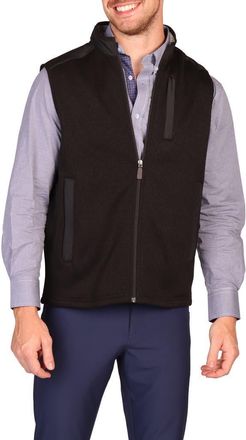 Tailorbyrd Full Zip Knit Vest in Black at Nordstrom Rack, Size X-Large