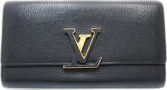 Louis Vuitton Noir Long Wallet (Bi-Fold) (Pre-Owned)