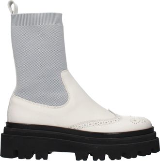 Eleventy Elfzig Frauens Stiefel aus grauem Leder