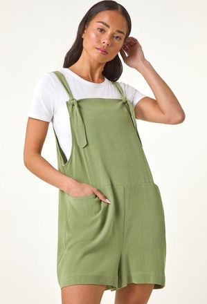 Roman Strap Woven Playsuit