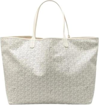 Goyard Pre-owned Saint Louis GM Schoudertas - Dames - Vintage Schoudertas - Wit - ONE Size - Leer - Vintage