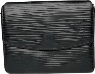 Louis Vuitton Pre-owned Wallets, female, Black, Size: ONE SIZE Pre-owned Leather Wallet