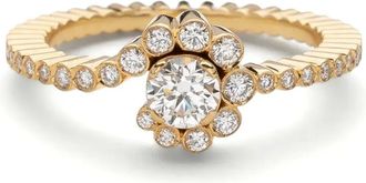 Sophie Bille Brahe 18kt recycled yellow gold Petite Celestine diamond ring - Oro