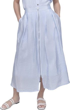 DKNY Dkny Tech Poplin Zip Front Skirt