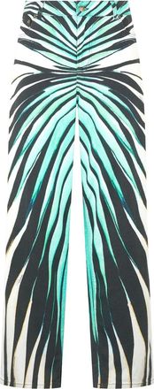 Roberto Cavalli Pantaloni con stampa Ray Of Sea - Blu