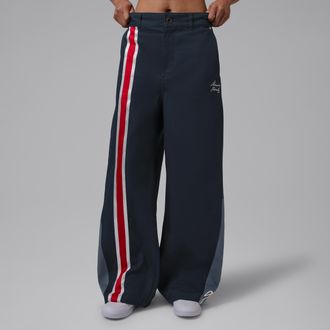 Nike Jordan Womens Jordan Flight x Howard University Barrel Pants in Blue | IR0222-419