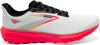 Brooks Mens Launch Gts 10 Running Shoes In Blue/black/fiery Coral