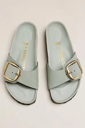 Birkenstock Madrid Big Buckle Nubuck Sandals