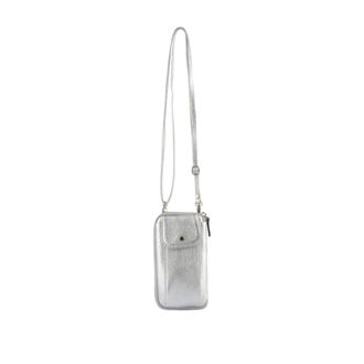 Pourchet Draagbare Etui - Dames - Accessoires - Grijs - Maat: ONE Size Zijde