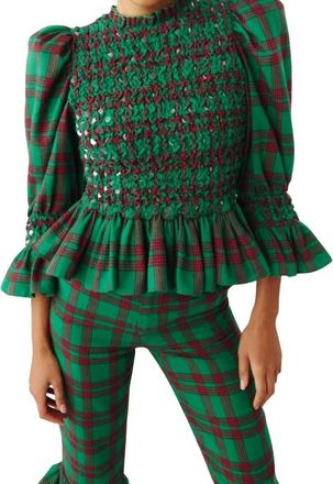 Celia B Leyland Top In Green