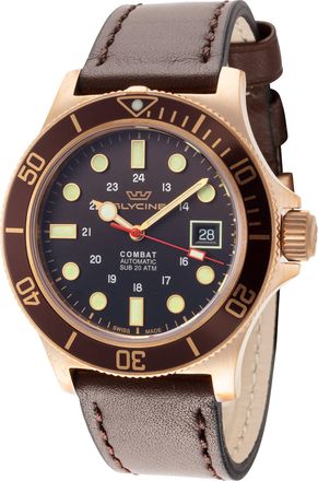 Glycine Mens Combat Sub Bronze 42mm Automatic Watch GL0375