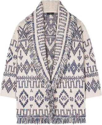 Alanui Grunge Beat Wool Cardigan