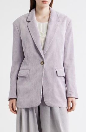 BOSS Jacodi One-Button Corduroy Jacket in Lt Past/pr at Nordstrom Rack, Size 0