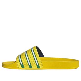 adidas Adilette Slide Team Yellow Green GX9895