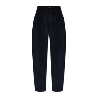 R&oacute;he Bruun Corduroy Broek - Dames - Broeken - Zwart - Maat: S Corduroy