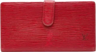 Louis Vuitton Castilian Red Leather Long Wallet (Bi-Fold) (Pre-Owned)