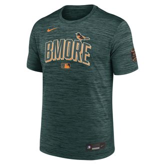 Nike Baltimore Orioles City Connect Velocity Nike Mens Dri-FIT MLB T-Shirt in Green | 02ER3EYOLE-AV0