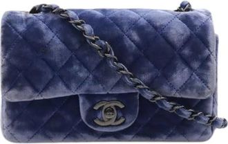 Chanel Pre-owned Vintage Schoudertas - Dames - Vintage Schoudertas - Blauw - ONE Size - Leer - Vintage