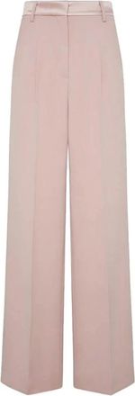 Dondup Idra Chino Wide Leg - Dames - Wijde Broeken - Roze - W28 - Wol - Broeken
