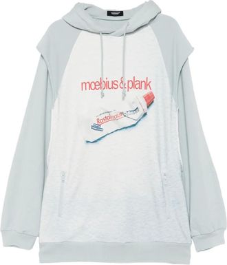 Undercover Felpa a strati con cappuccio - Blu