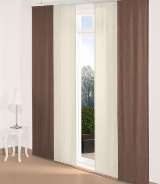 Wirth Schiebegardine »Riccia« Klettband 1 Stk. tlg. inkl. Beschwerungsstange