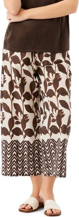 Fifteen Twenty Cora Ankle Wide Leg Drawstring Pants in Print at Nordstrom, Size X-Small