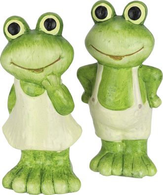 I.GE.A. Dekofigur »Figur Frosch« Dekofigur Gartendeko Tierfigur Garten Deko Statue Gartenfigur