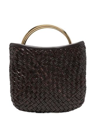 Luisa Spagnoli braided tote bag - Brown