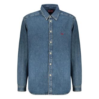 Diesel Denim Shirts, male, Blue, Size: 2XL Denim Shirt