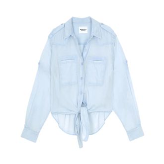 Isabel Marant Valiane Shirt - female - Marant &eacute;toile - Shirts - Blue - S - Blouses & Shirts