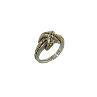 Tiffany & Co. Gold Silver Yellow Gold (18K) Silver 925 Band Ring (Pre-Owned)