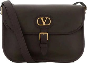 Valentino Garavani Tassen, Dames, Bruin, ONE Size, Leer, Antibes Crossbody Tas
