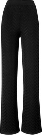 Missoni Tonal Chevron Pattern Straight Trousers